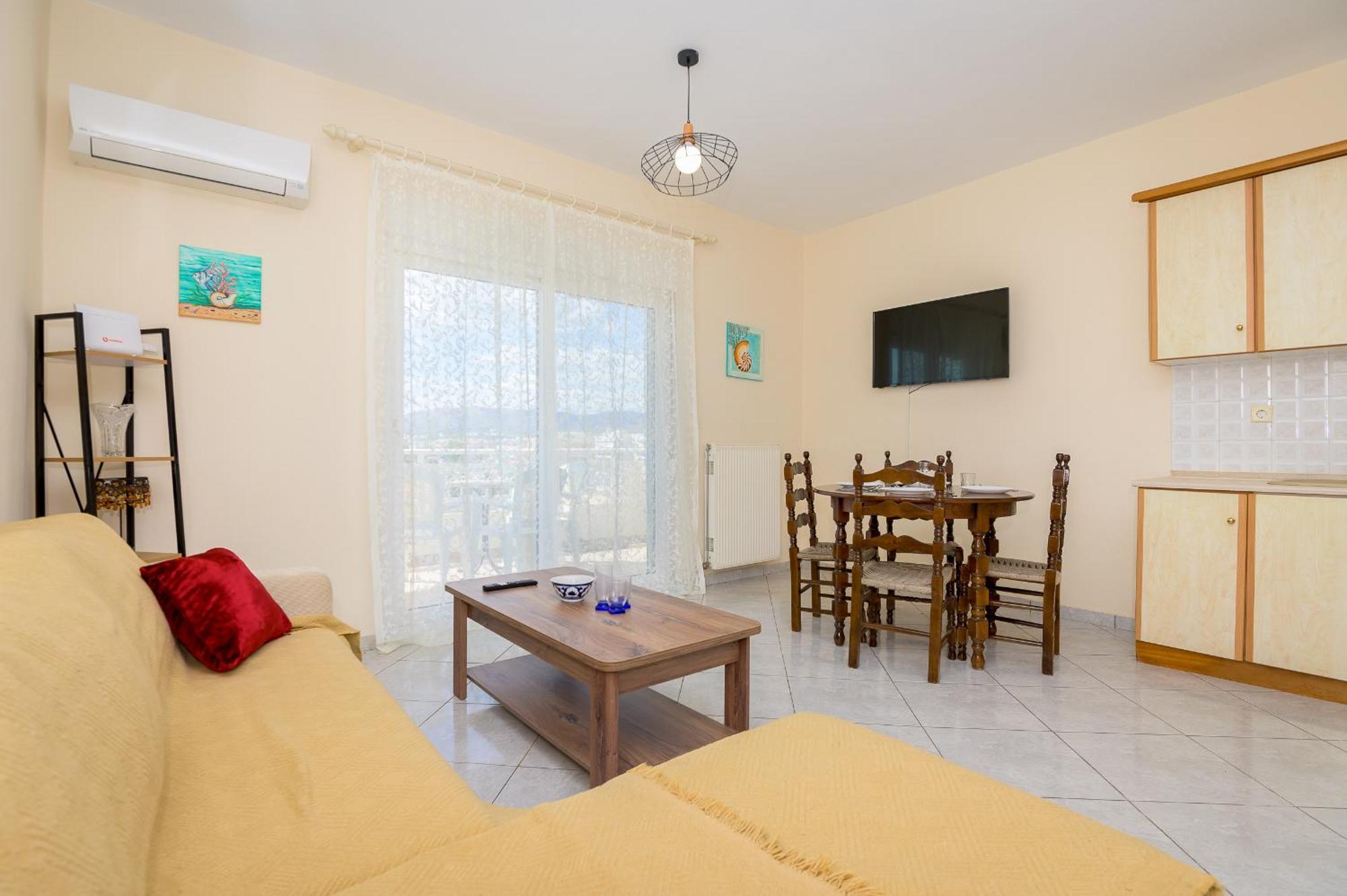 Sea View Apartment Nea Chili Bagian luar foto