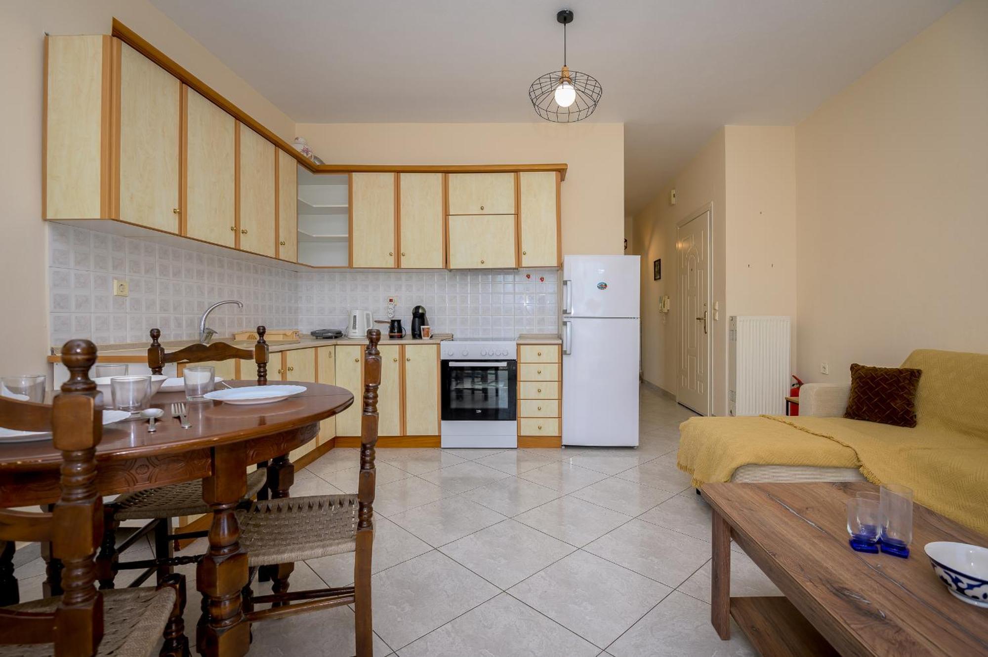 Sea View Apartment Nea Chili Bagian luar foto