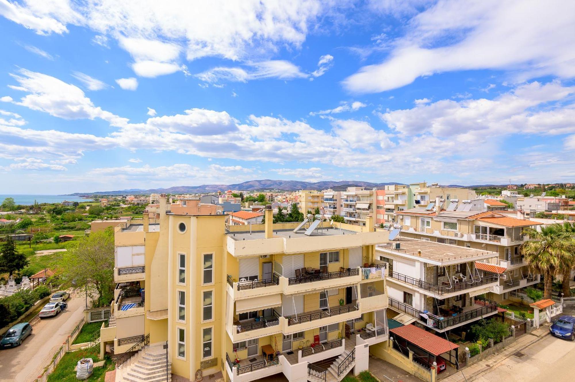 Sea View Apartment Nea Chili Bagian luar foto