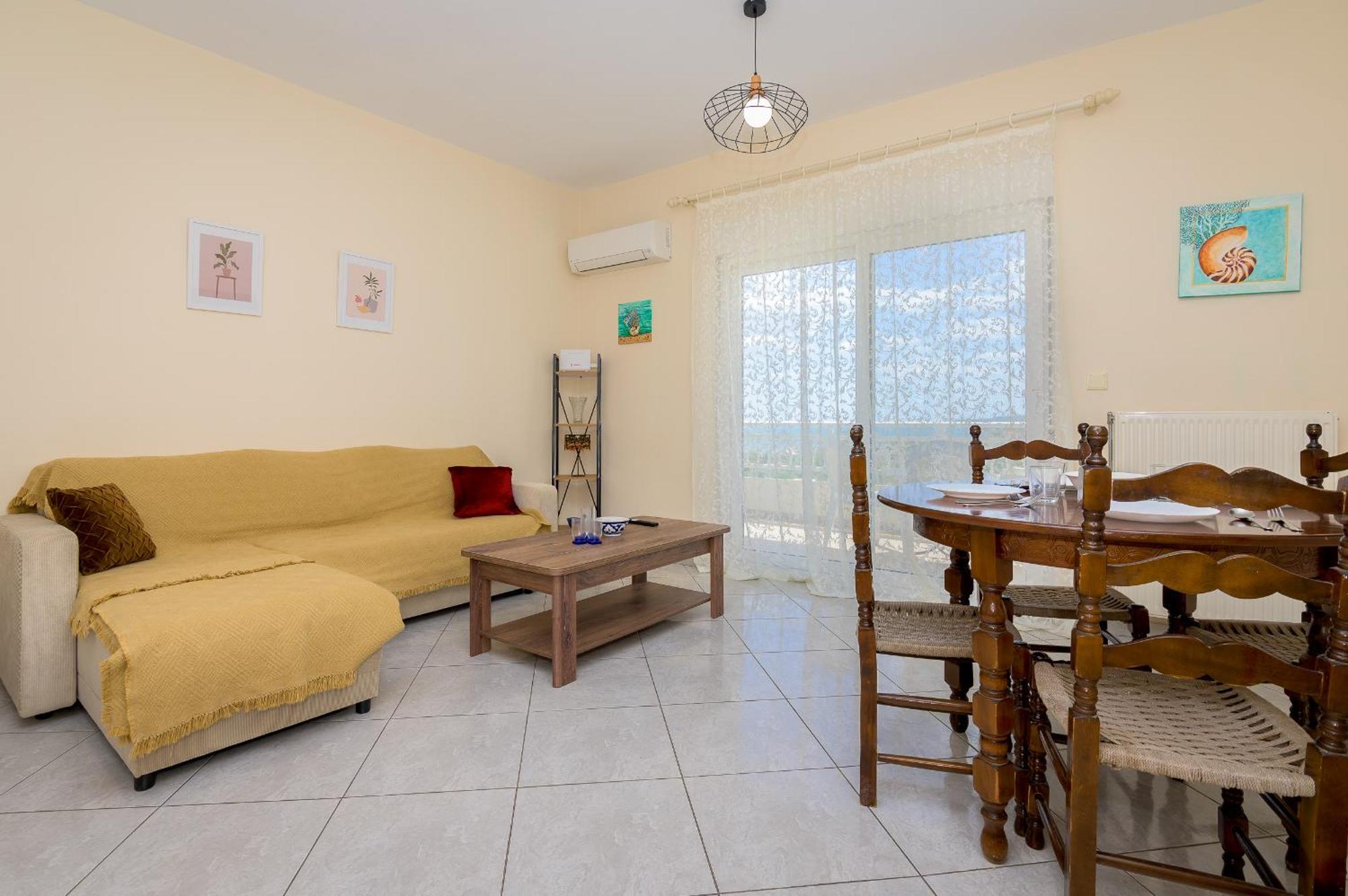 Sea View Apartment Nea Chili Bagian luar foto
